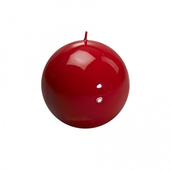Ball Candle . GRAZIANI . glossy red