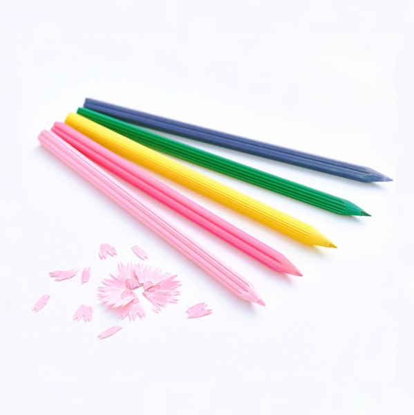 Pencils Set of 5 . TRINUS . Hana Flowers