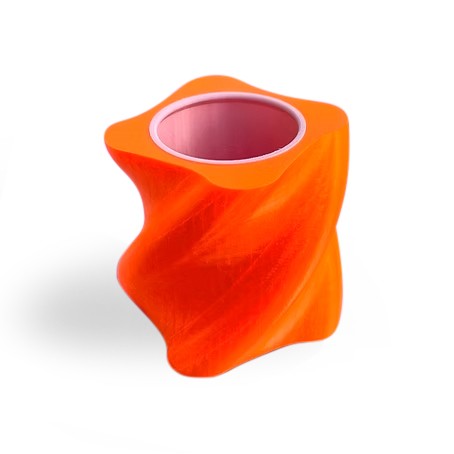 Vase . SWAY . Neon Orange translucent