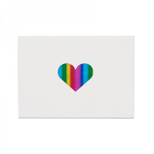 Card . COEUR . Rainbow